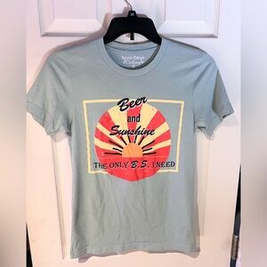 Rowdy Crowd Clothing Sky Blue Graphic Tee Size Small